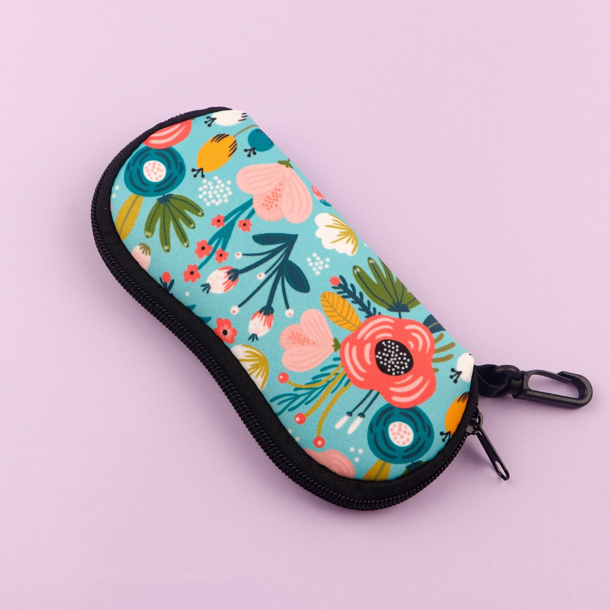 Bolsa de óculos com estampa de borboleta de mármore, bolsa de pano macio para óculos de sol, caixa de óculos feminina com zíper, estojo de óculos