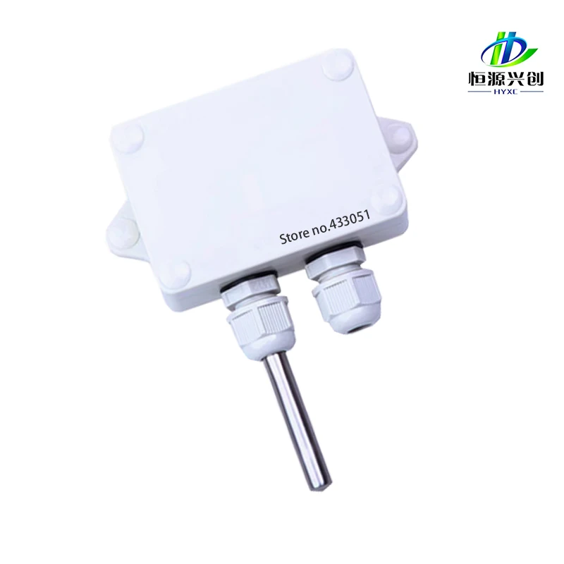 Stainless steel probe, Wall-mountable air temperature sensor,  transducer, the output signal: 4 ~ 20 mA / 0 ~ 5V / 0 ~ 10V