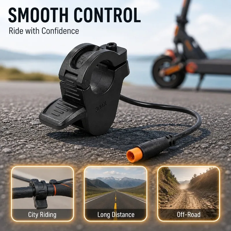 

300X Type Thumb Accelerator with Finger Brake Integrated Assembly, Tailored Replacement Spare Fitting Exclusively