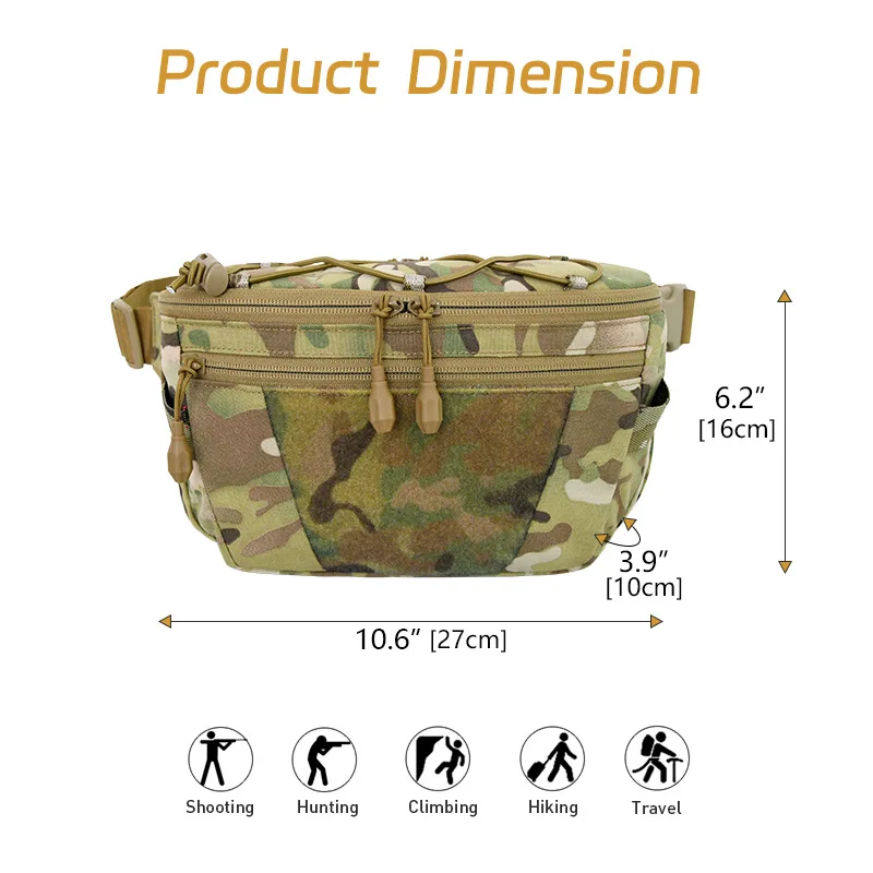 CLUSGO Riñonera táctica multifunción – funda oculta y crossbody - imagen 5