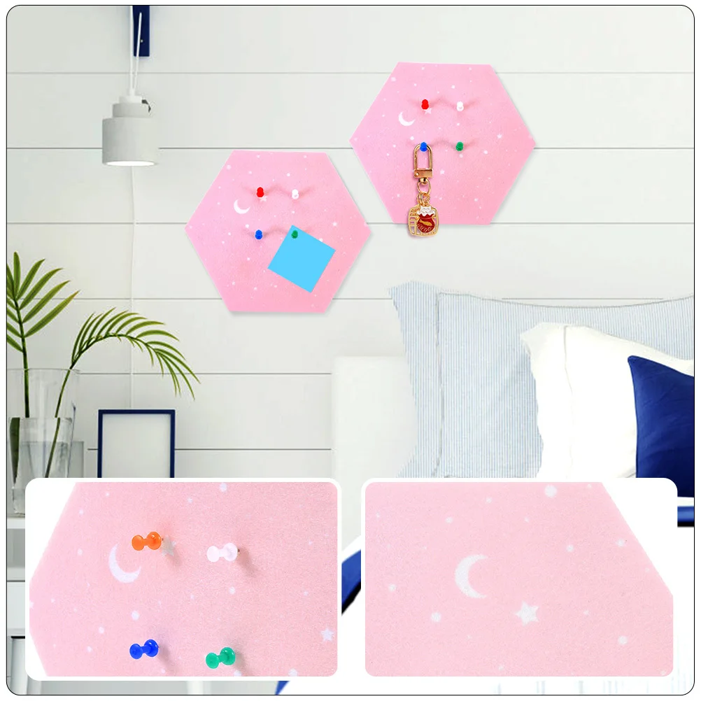 

Premium Felt Sticker Multi-Functional Home Decoration Hexagon Shape Message Board Photo Wall Diy Decorative Board Easy
