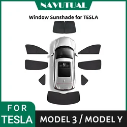 Privacidade Sun Shade para Tesla Modelo 3 Y 2016-2023 Custom-Fit Car Side Janela Sombrinha Cego Sombreamento para Camping Caminhadas Resto