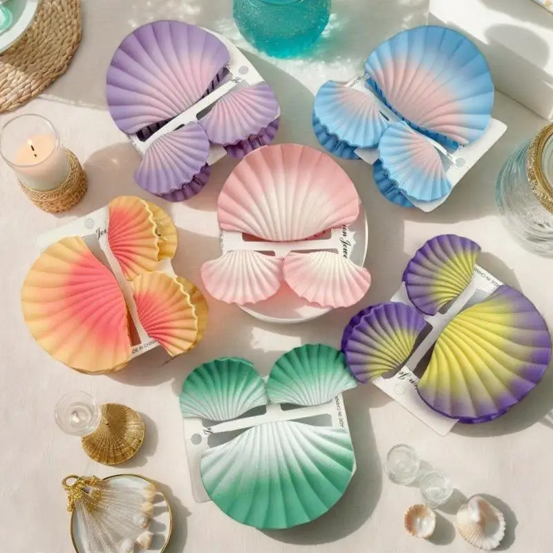 3 قطعة حالمة التدرج قذيفة مشبك شعر 10 سنتيمتر مخلب كبير مقاطع الصيف العصرية مقاطع الشعر للنساء الفتيات إكسسوارات الشعر