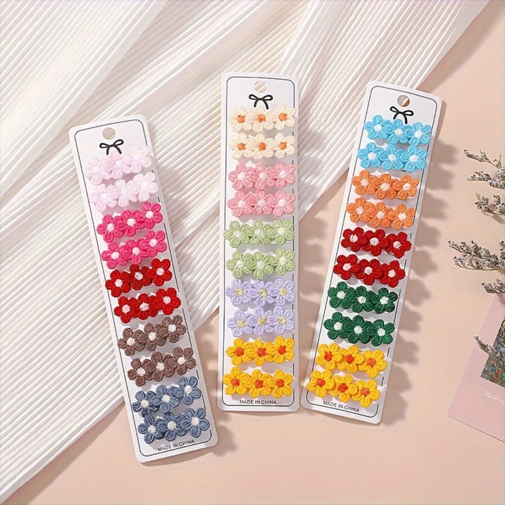 

LOVEKIKI 10Pcs/Set Girl Hair Clip Cute Mini Flower Hairpins for Toddler Children Lovely Clips Barrettes Headwear Accessories