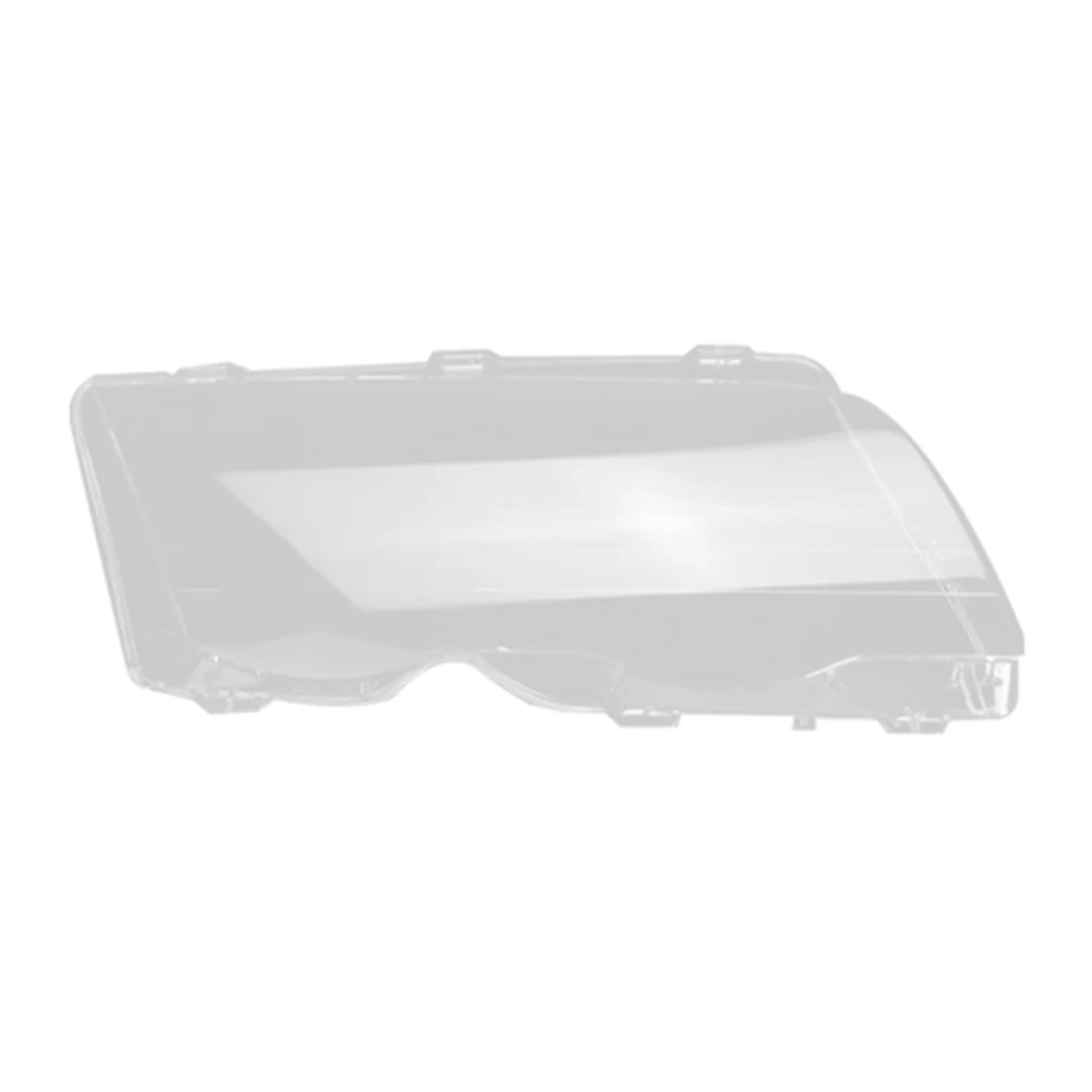 Right for BMW E46 3-Series 4-Doors 320 325 330 1998-2001 Car Headlight Lens Cover Lamp Shade Lens Head Light Shell Cover