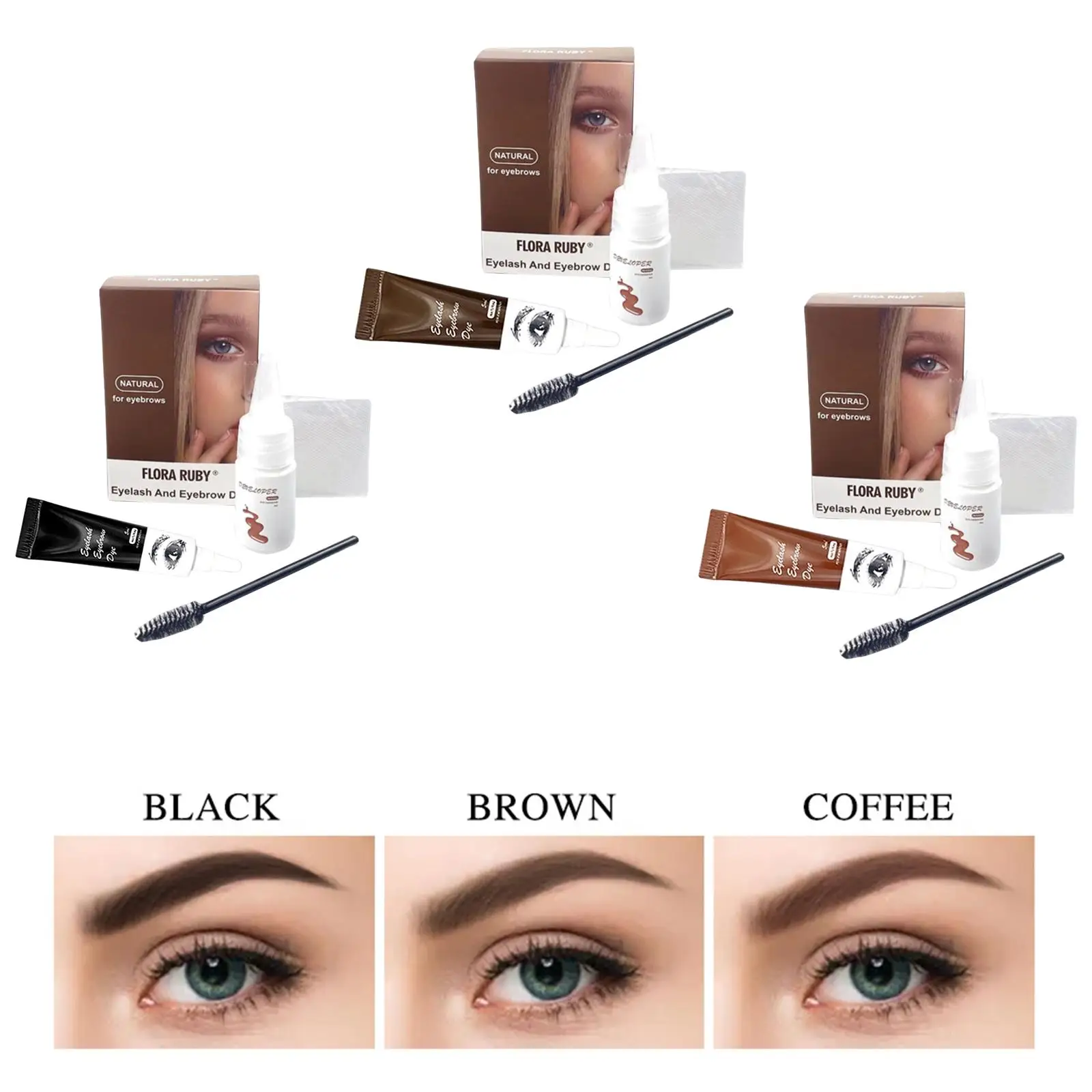 Corante instantâneo para sobrancelha e cílios, gel colorido, intensificador de sobrancelha de longa duração