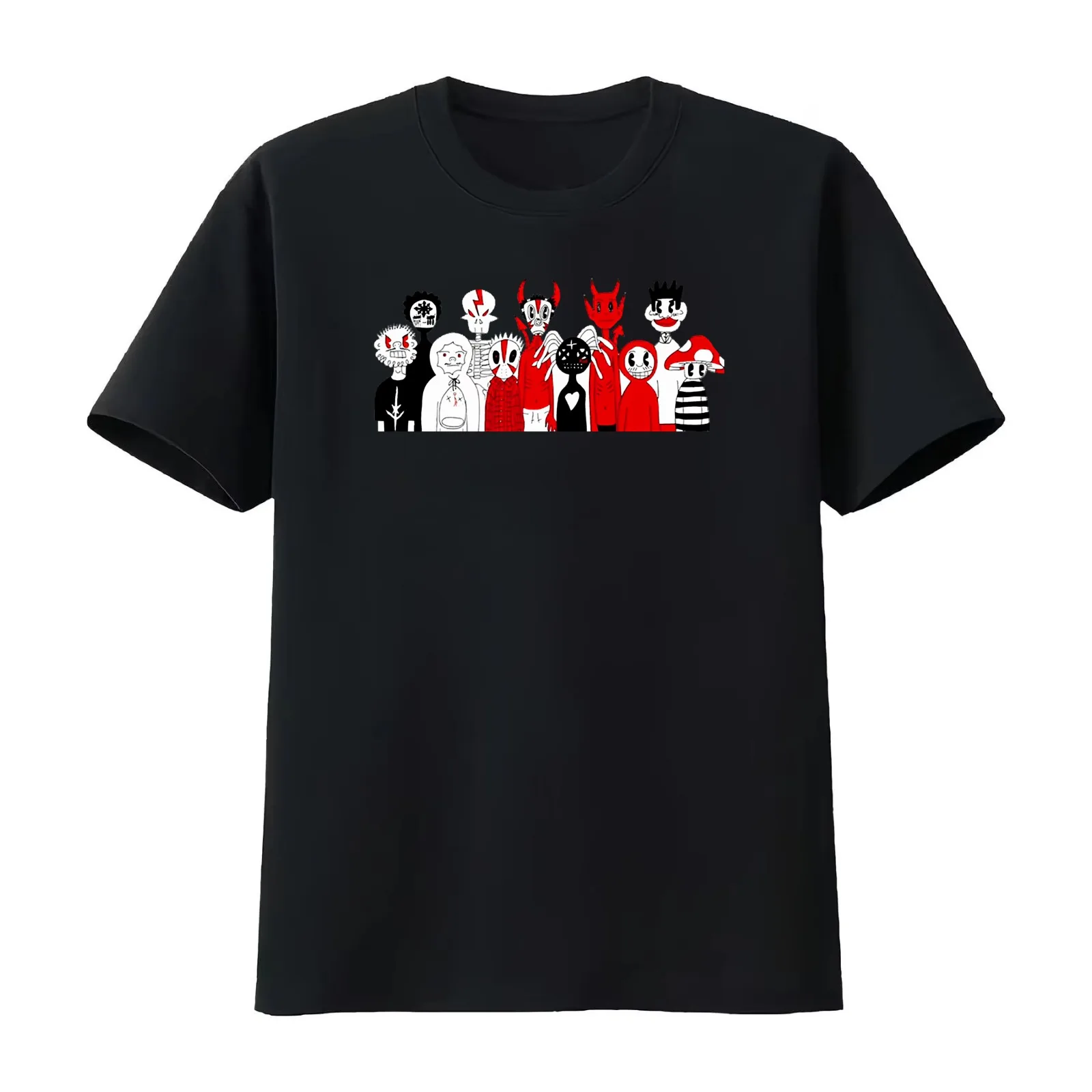 Spider Gang Hand Drawn Special Fan Gift T-Shirt Summer Casual Cotton Tee Oversized Streetwear Tops Vintage Graphic Print
