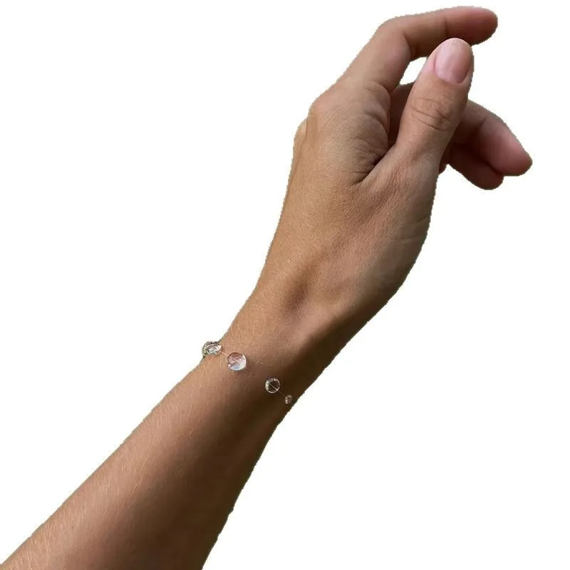 1pc  Handmade Dewdrop Earrings Crystal Transparent Dew Rain Earrings Tassel Minimalism Water Drop Earrings Wedding Party