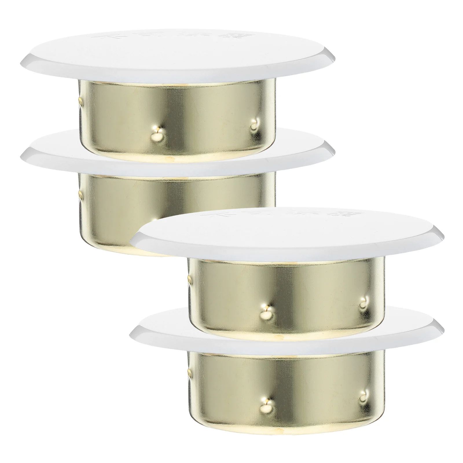 

4pcs Fire Sprinkler Concealed Cover Plate Metal Nozzle Cap For Ceiling Residential Industrial Safety System Easy Install