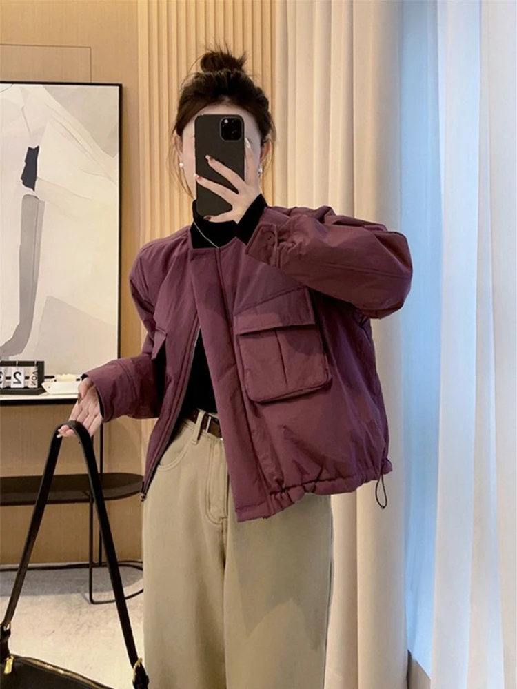 Women's Winter Jacket 2025 Bestseller Compact Quilted Coat with Thermal Lining Ideal for Petite Women's Outdoor Activities