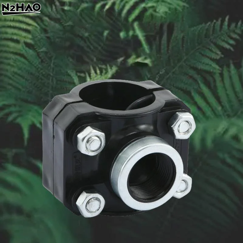 1Pc 32/25/20MM Pipe Clamp 1/2'' Female Thread Connector PE Pipe Water Splitter Repair Reducing Coupling Fitting For Irrigation