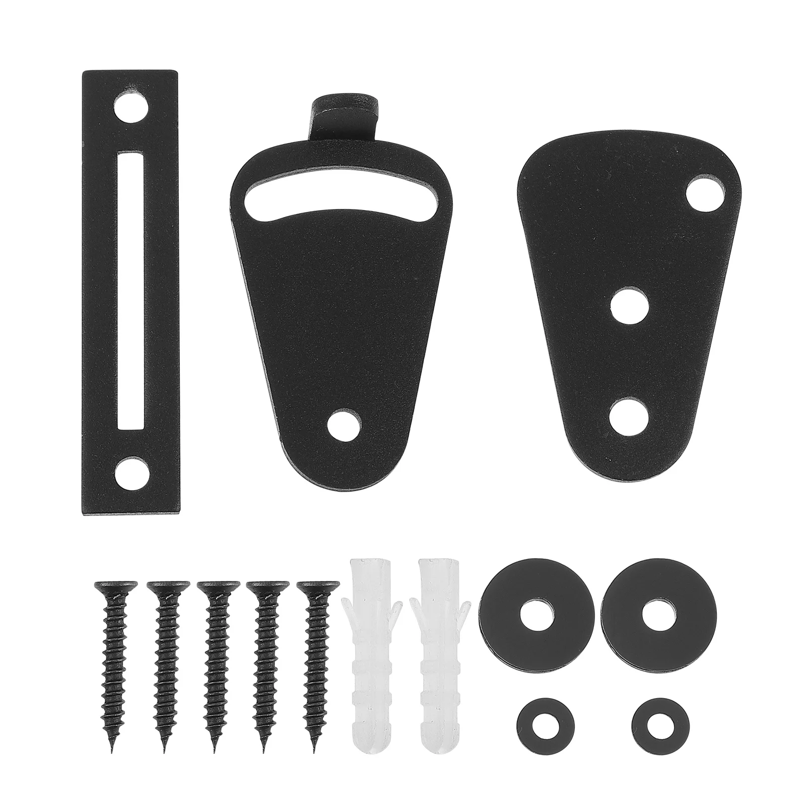 

2 set Supplies For Barn Privacy For Sliding Closet Carbon Steel Latch Door Closet Door Latch Lock Lock Accessories