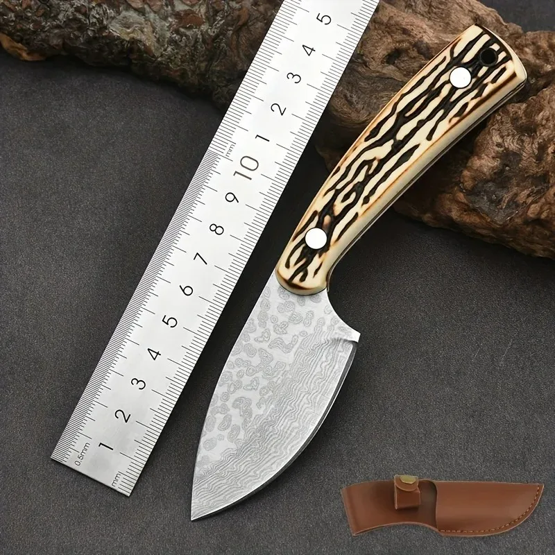 Lightweight Stainless Steel Pocket Knife for Camping and Emergencies - Ideal for Cutting Meat, Vegetables, and More