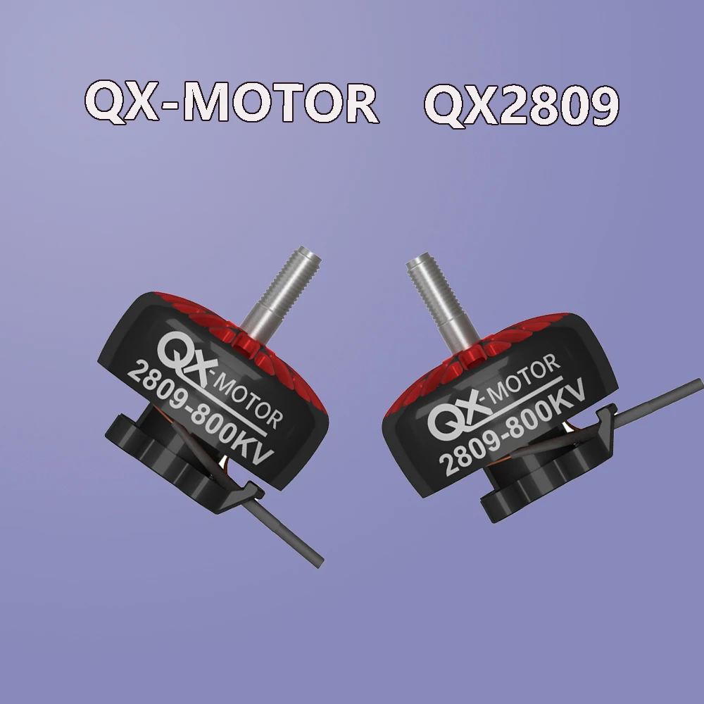 

2PCS 2809 Brushless Motor 800/1300KV 3-6S with 1Pair Propeller for 7-9 Inch FPV Racks XL6 XL7 QX-MOTOR