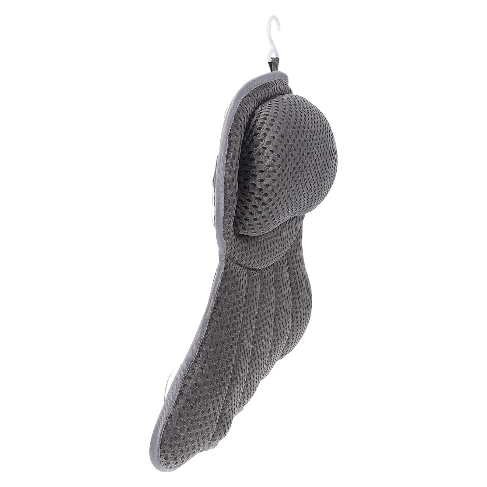 

1Pcs Fish Tail Bath Pillow Grey Tub Spa Bathroom Neck Rest Comfort Support Cushion Bathroom Pillow Head Neck Support