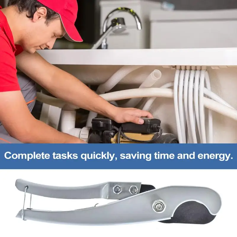 PVC Pipe Cutter | Ratcheting Pipe Cutter Tool | Pipe Cutters with Edgy SK5 Stainless Steel Knives for Home Repairs and Plumbers