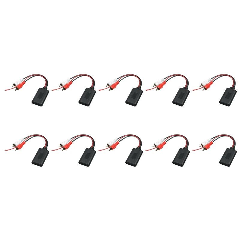 

10 шт. универсальный модуль приемника Bluetooth AUX 2RCA кабель адаптер для автомобильного радио стерео беспроводной аудио адаптер 5-12 В