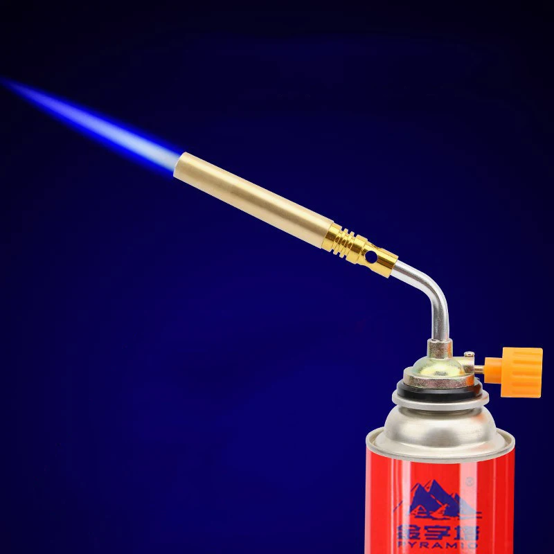 Torcia a gas per saldatura di metalli Bruciatore a butano Pistola a fiamma Campeggio esterno BBQ Accendino Lanciafiamme Attrezzatura per saldatura Accensione da cucina