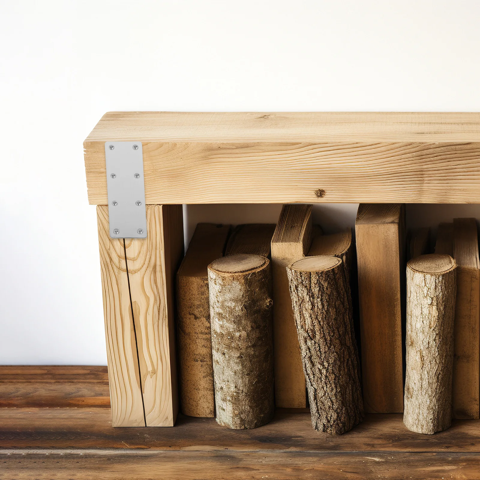 

5pcs Mending Plates Stainless Steel Flat Brackets For Wood Joints Connectors Multi-Hole Fixing Supports Metal Mounting Plate