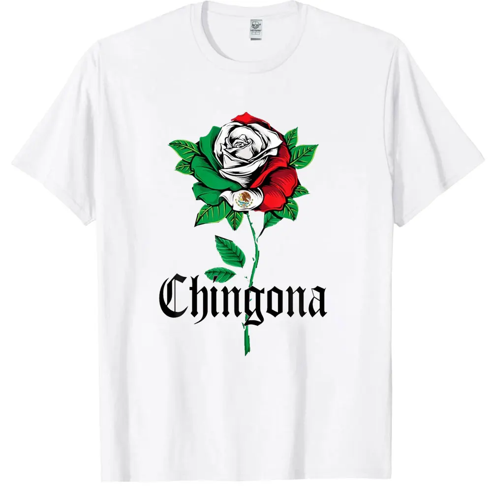 Viva Mexico Men Women High Quality Short Sleeve T-shirt Mexico Independence Day Rose Graphic Fashion Casual Cotton T-shirt Tops