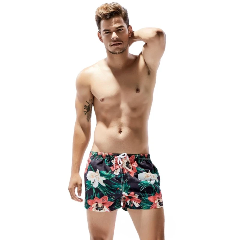 Men's summer beach pants seaside men's sports shorts, casual large underpants fashion print XB71306