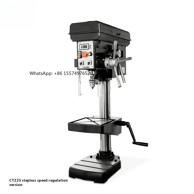 2026 HoCTZ25 High Precision Small Bench Drill Vertical Desktop Drill Stepless Speed Industrial Small Drilling Machine Core Motor