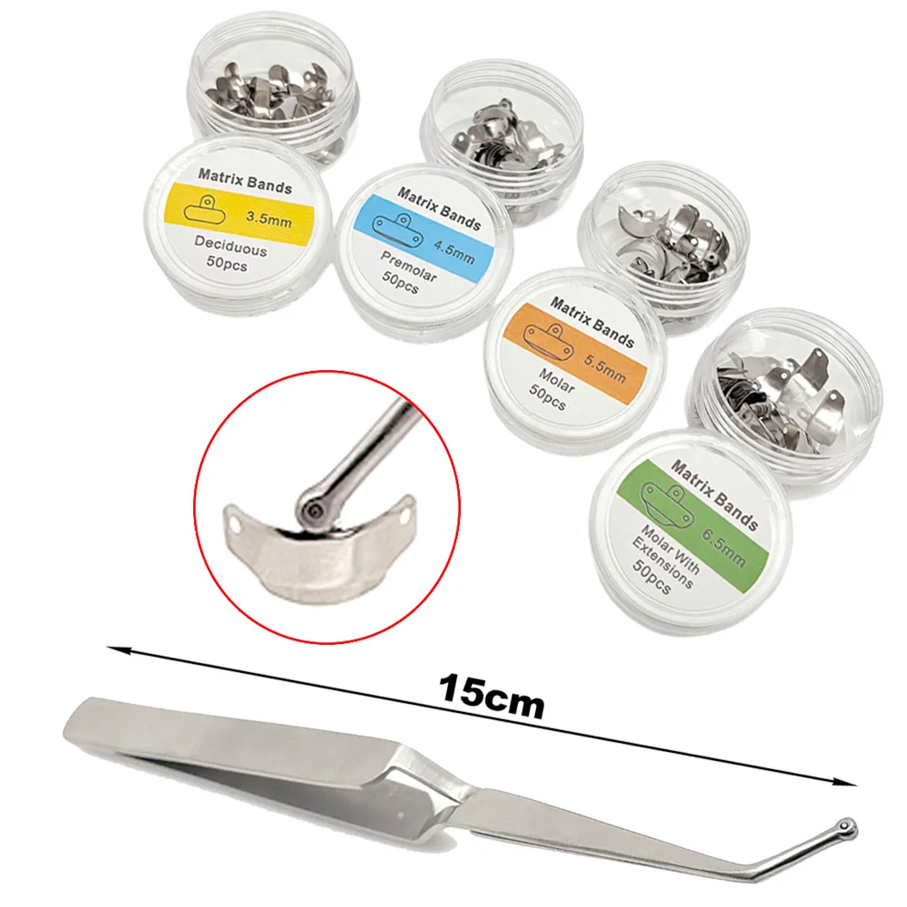 

Dental Matrix Holder Clamp 15Cm Sectional Matrix Forceps for Dental Restoration Dentist Tweezer Tools