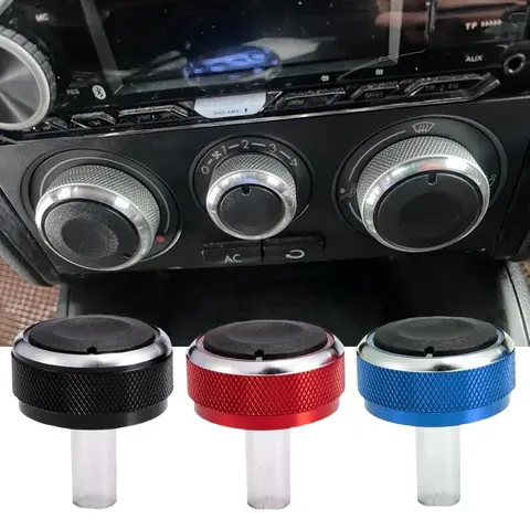 Aluminum Alloy Air Conditioning Knob AC Knob Heat Control Button for Volkswagen VW Jetta A4 MK4 Car Accessories