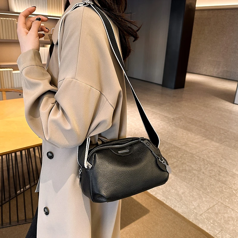 100% Genuine Leather Handbags Women Bags Designer Crossbody Bag For Women Purses Handbags High Quality Tote Cowhide Bag