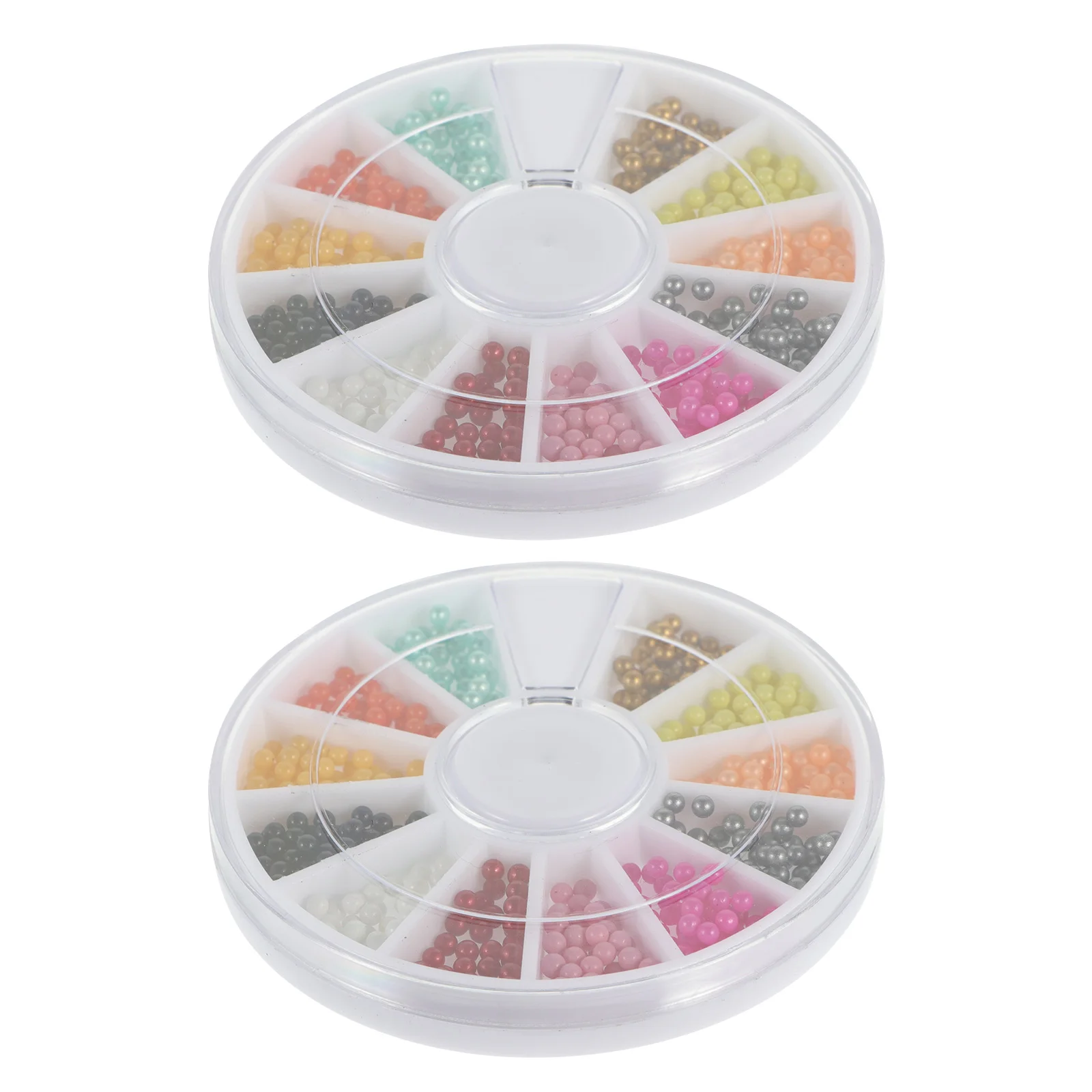

2 Boxes 12 Colors Nail Caviar Pearls for Nail Art Body Glitter GemsDecoration Women Craft Supplies