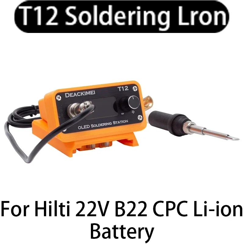 

Quick Heating T12 Soldering Station Welding Iron Version STC for Hilti 22V B22 CPC Li-ion Battery T12 Digital Soldering Iron