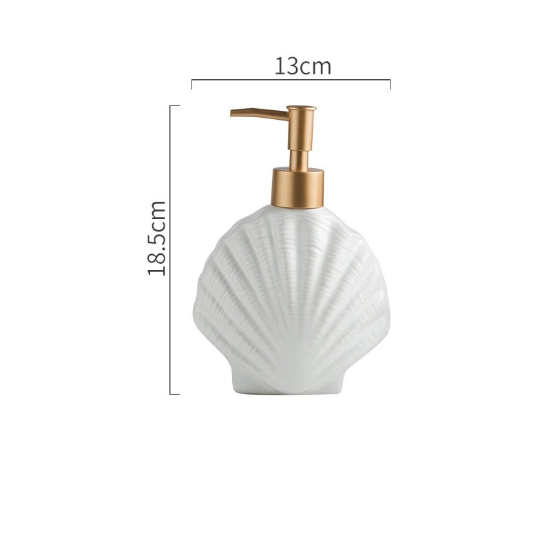 

Ceramic Liquid Soap Dispenser Starfish Shape Bathroom Lotion Hand Sanitizer Bottle Shampoo Container Bathroom Accessories