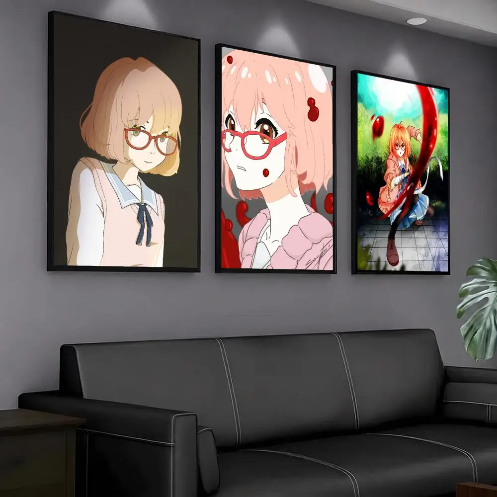 anime B-Beyond the Boundary-Y Painting Calligraphy Artwork for Home Bedroom Office Wall Decoration Gift