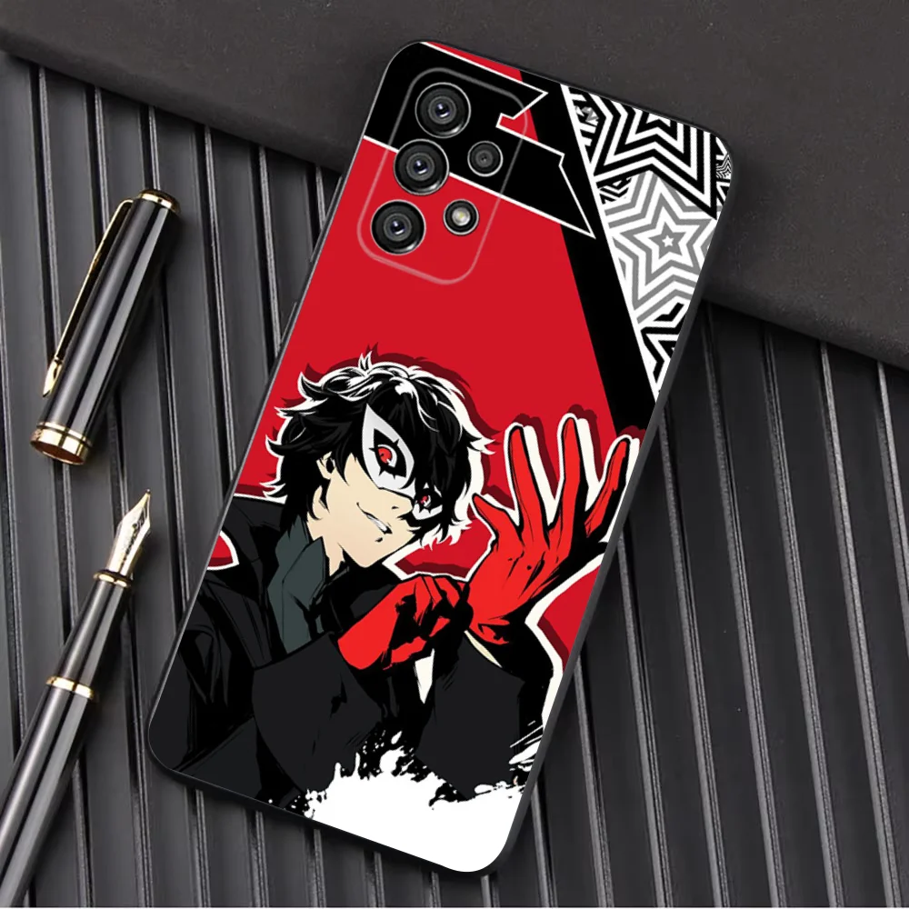 Game P5 P-Persona 5 Phone Case For Samsung Galaxy A13,A21s,A22,A31,A32,A52,A53,A71,A80,A91 Soft Black Shell