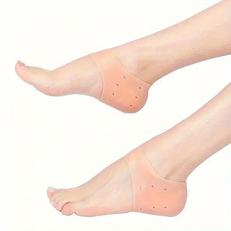1 Pair Silicone Rubber Gel Socks Anti Cracking Liner Heel Socks Elastic Silicon Moisturizing Foot Skin Care Heel Foot Protection