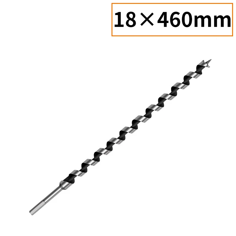 230/460mm extra lange houtboor met zeskantige schacht van hoogwaardig koolstofstaal voor het boren van diepe houtgaten