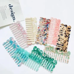 Acetate Anti-static Massage Hair Combs Korean Fashion Colorful Hairdressing Comb Hair Brush For Women Girls Hair Styling Tool