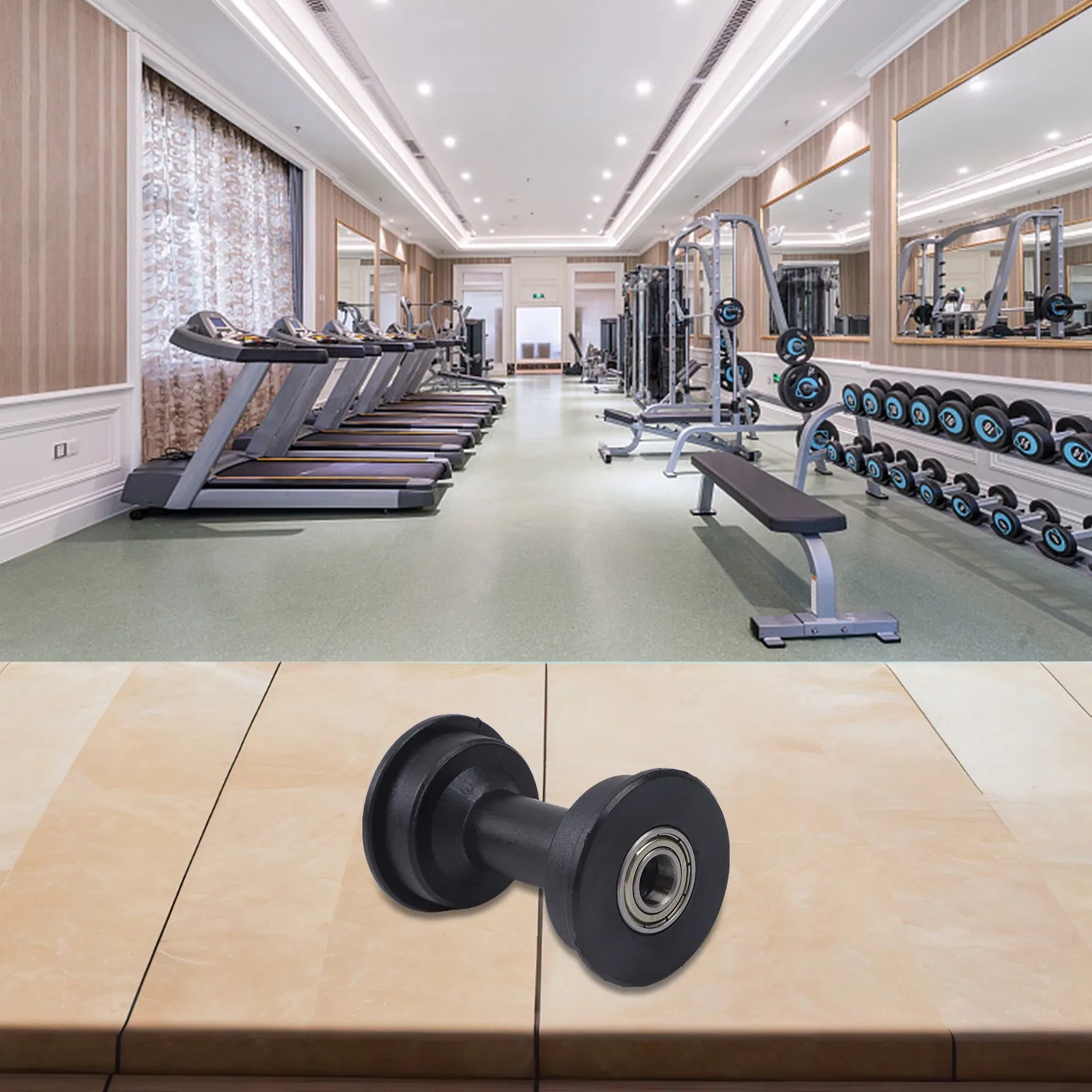 

Деталь шкива для фитнес-машины, сменный ролик для гребли, ролик для шкива 44,5 мм, функциональный дизайн, внешний диаметр 44,5 мм