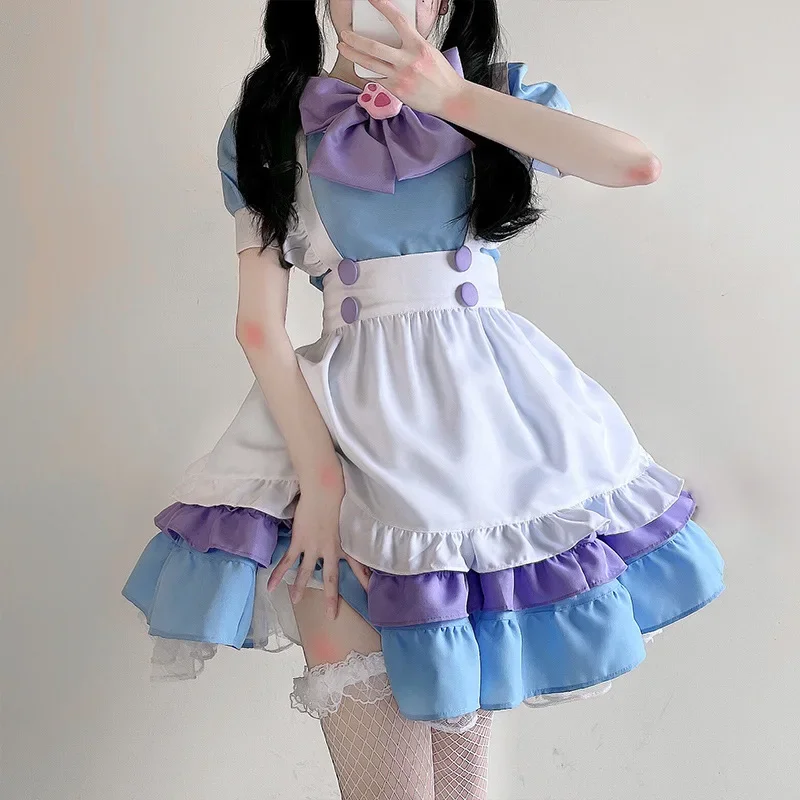 

Anime Cute Lolita Maid Costumes Girls Women Lovely Maid Cosplay Costume Animation Show Japanese Outfit Dress Clothes