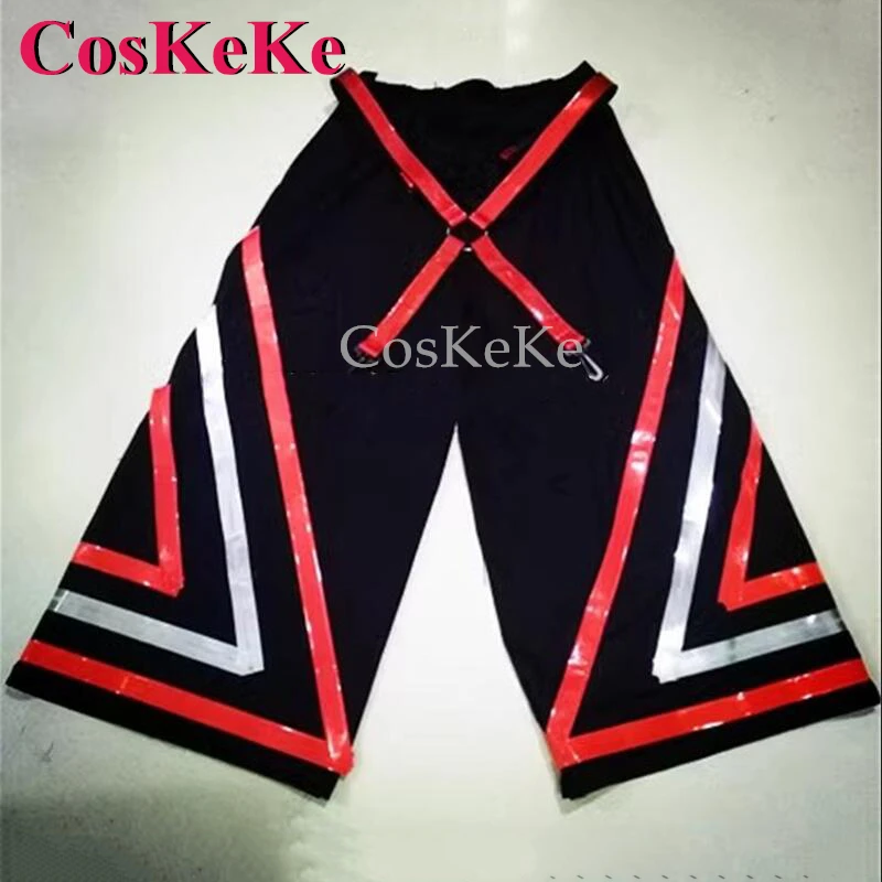 

CosKeKe Hot Sale Big Triangle Reaper Phat Pants Ghost Dance Pants So Cool Bell-bottoms Grim Reflective Trousers For Unisex New