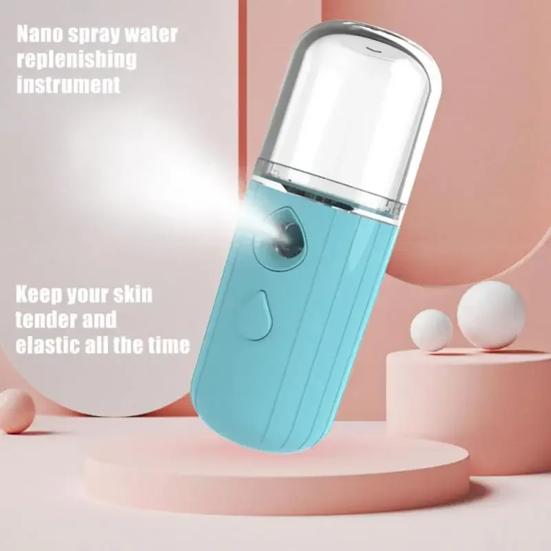 

미니 나노 미스트 분무기, София 스티머, USB 충전식, 사이 보습 분무기, 미용 스킨 케어 도구, 공기