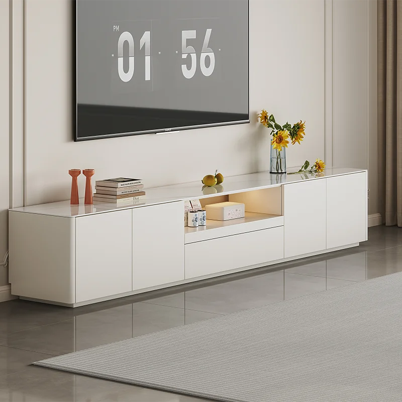 

Nordic Modern TV cabinet coffee table home living room combination style advanced storage collection integrated cabinet