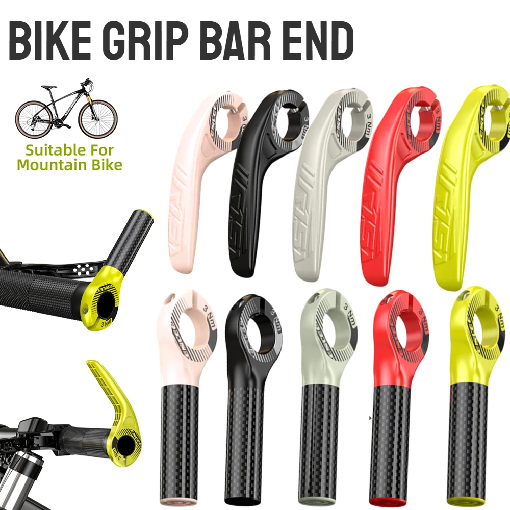 Bike Grip Bar End Handle Bicycle Grips Auxiliary Riding Horn Rest Handlebars Multi Angle Adjustment Handle Bicycle Accessories