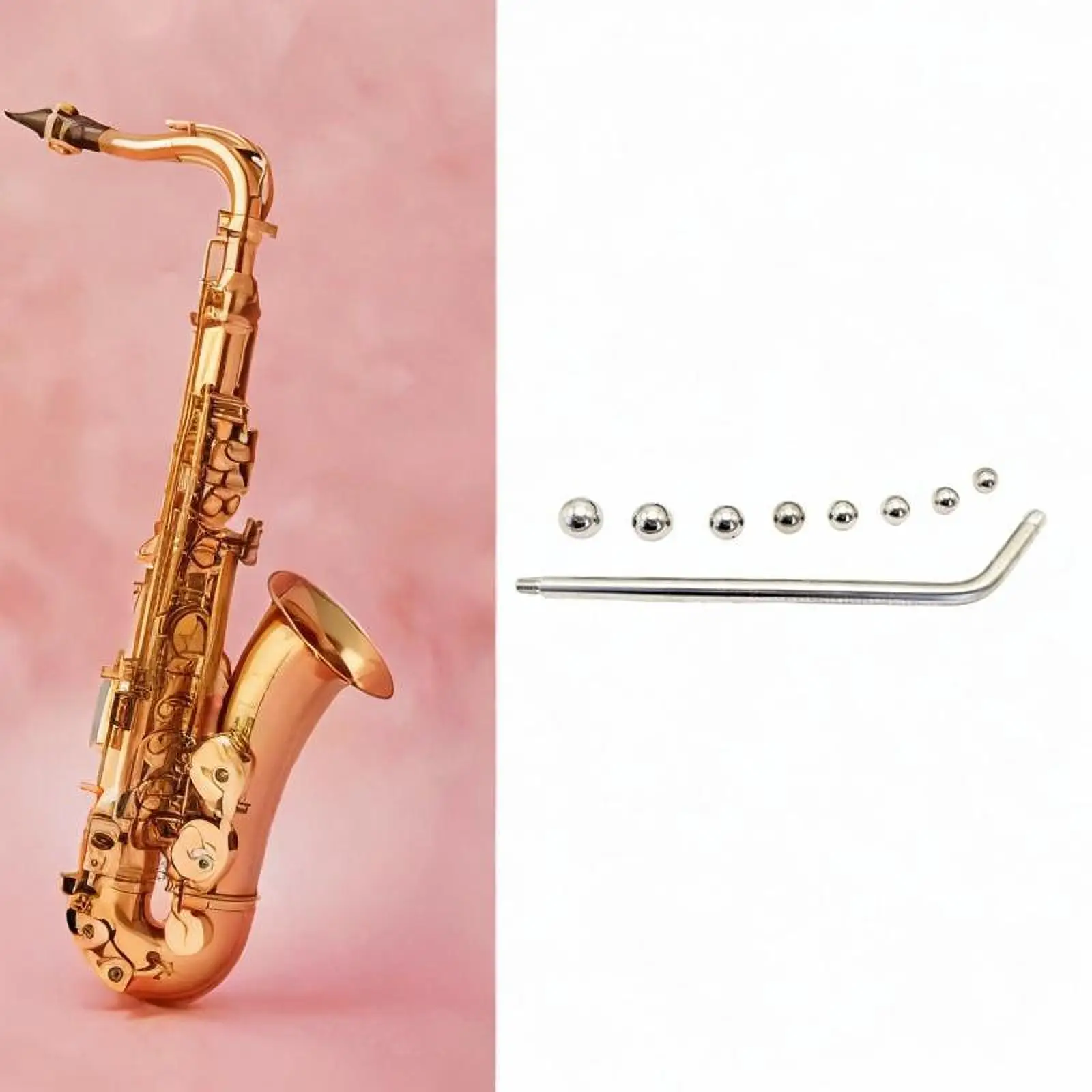 Juego de herramientas de reparación de abolladuras de saxofón con bolas de chapa de 15mm-24mm, eliminador de abolladuras para trompeta, saxofón Alto y Tenor, jugadores profesionales