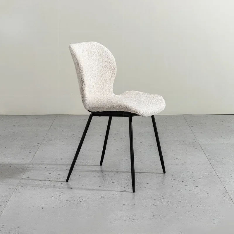 Italian household fabric modern simple back chair