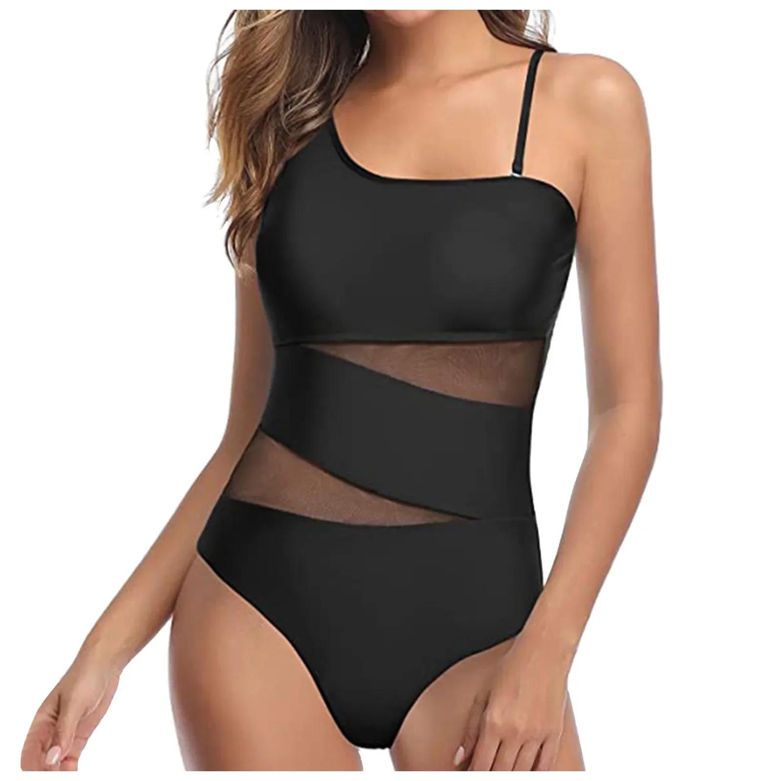 

Sexy Women Two Piece Swimsuits 2024 New Solid Color Swimsuit Bikini Women's Hollow Swimsuit European High Waisted Bikini Bottoms