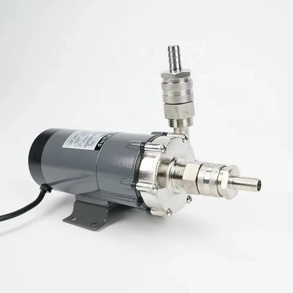 15R Stainless Steel Homebrew Beverage  Magnetic Beer Pump with  Stainless Steel Quick Disconnect