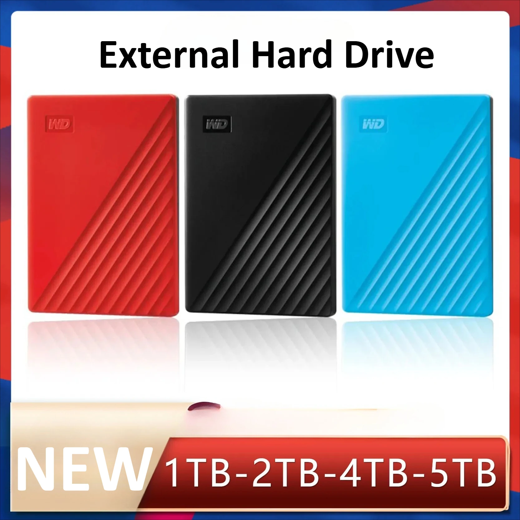 

For WD High-speed external storage WD External Hard Drive Disk USB 3.0 1TB 2TB 4TB 500GB Portable encrypted mobile hard disk