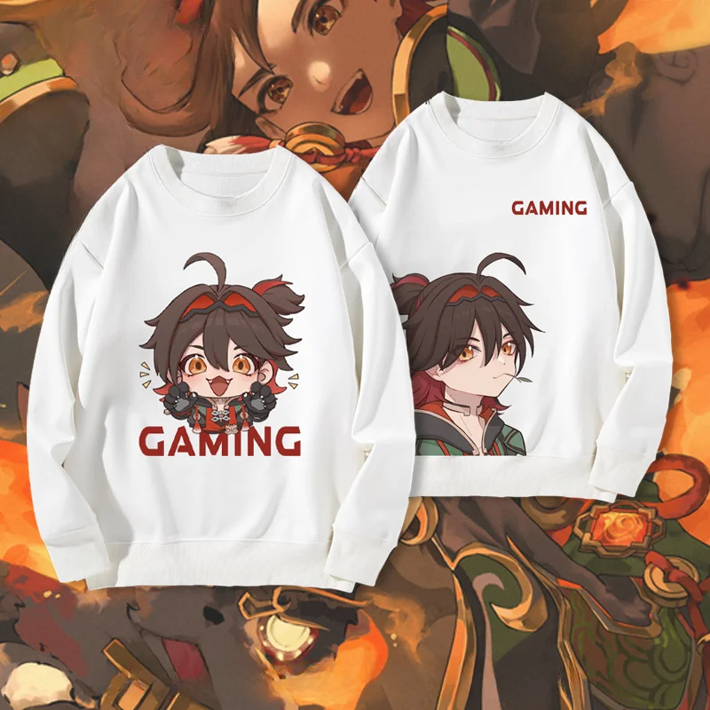 

Anime Genshin Impact Gaming Oversized Hoodie Women Men O-neck Long Sleeve Crewneck Sweatshirt Casual Sportswear Funny Clothes