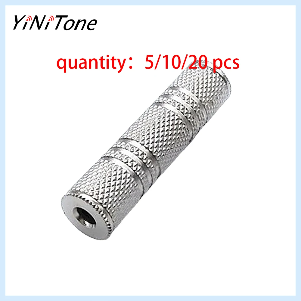 

Nickel Plated 3.5mm Female to 3.5mm Female Jack Plug Socket Audio Stereo Adapter